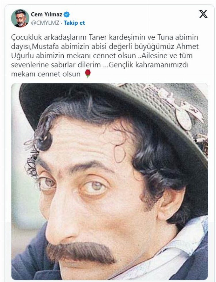 Usta oyuncu Ahmet Uğurlu hayatını kaybetti Bursa Hakimiyet