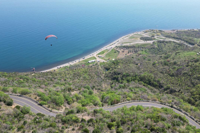 Bayramda adrenalin tutkunları Uçmakdere'ye akın etti