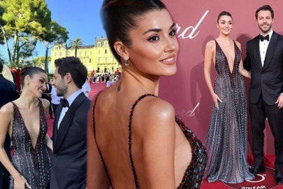 Hande Erçel ile Hakan Sabancı Cannes'da