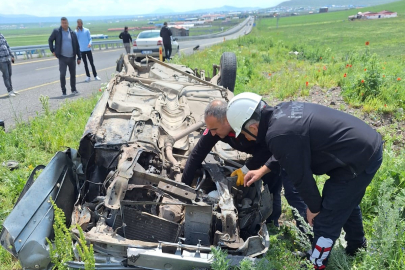 Kars’ta trafik kazası: 2 yaralı