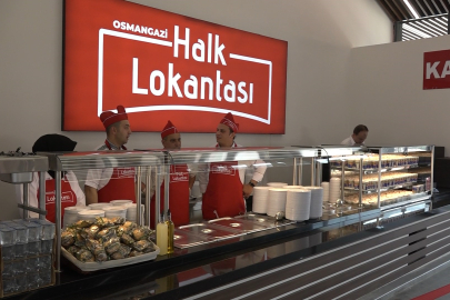Bursa’nın ilk halk lokantası açıldı! 4 çeşit yemek 80 TL...