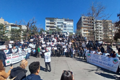 Bursalı emekçilerden Büyükşehir Belediyesi'ne çek isyanı!