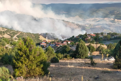 Bursa'daki orman yangını köyleri tehdit ediyor: 3 köy tehlike altında