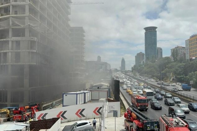 İnşaatta yangın! D-100 Karayolu’nda yoğun trafik oluştu