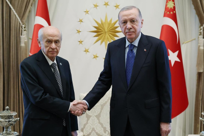 Erdoğan ile  Bahçeli ile bir araya geldi