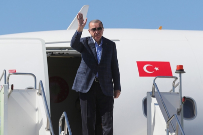 Cumhurbaşkanı Erdoğan Kazakistan'ın başkenti Astana'ya gitti