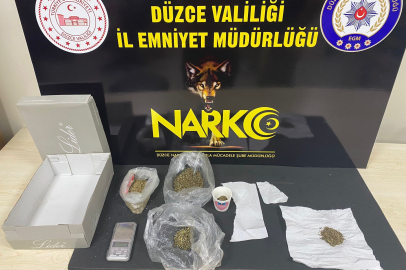 Düzce’de 65 gram uyuşturucu ele geçirildi