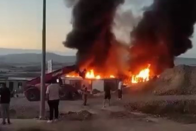 Elazığ’da konteyner yangını korkuttu