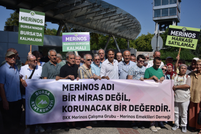 Bursa'da 'Merinos' protestosu: İsim hakkı Bursa'ya ait kalmalı!