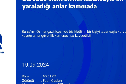 Bursa'da silahlı saldırı! Bisikletiyle kaçtı