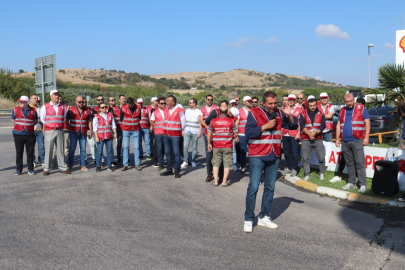 Bursa'da süt fabrikasında işçiler eylem yaptı!