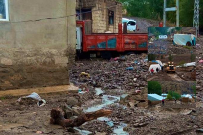 Van'da sel! Ev, ahır ve samanlıklar sular altında kaldı