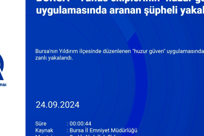 Bursa Hacivat Mahallesi'nde  "huzur güven" uygulaması! Uyuşturucu ve tabanca...