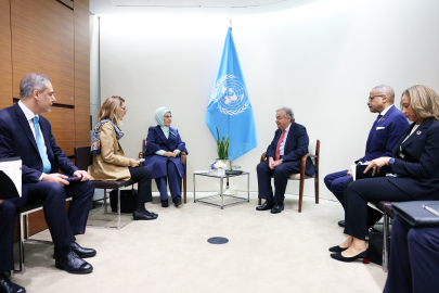 Emine Erdoğan, Antonio Guterres'le görüştü