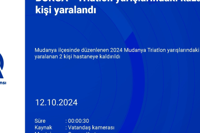 Bursa'da Triatlon yarışlarında kaza! 2 yaralı...