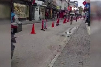 Bursa'da bisiklet yarışında talihsiz kaza!