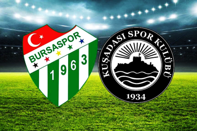 BURSASPOR  - KUŞADASISPOR MAÇI CANLI İZLE | MAÇ SONA ERDİ