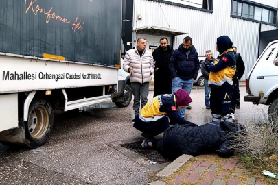 Bursa'da kamyonetin çarptığı kadın yaralandı