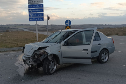 Tekirdağ'da ışık ihlali kazaya neden oldu