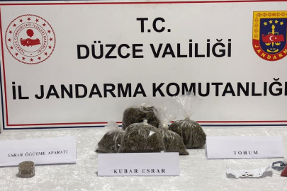 Düzce’de jandarmadan uyuşturucu operasyonu