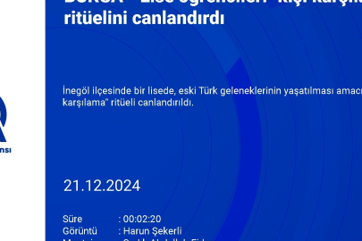 Bursa'da lise öğrencileri "kışı karşılama" ritüelini canlandırdı