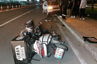 Samsun'da otomobil karşı yönden gelen motosikletle çarpıştı: 1 yaralı