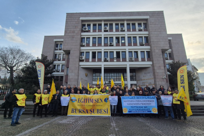 Eğitim Sen Bursa Şubesi meslektaşını yalnız bırakmadı