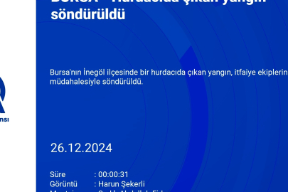 Bursa'da hurdacıda yangın çıktı!