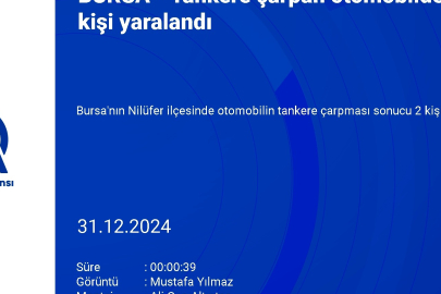 Bursa'da ters şeritten ilerleyen otomobil tırla çarpıştı! 2 yaralı...