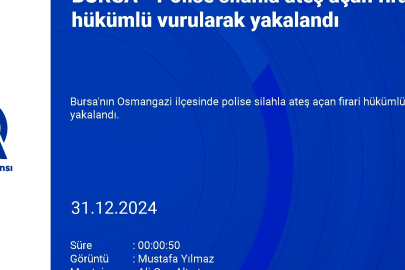 Bursa'da uyuşturucu satıcısı polisle girdiği çatışmada vurularak yakalandı