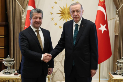 Cumhurbaşkanı Erdoğan, Mesrur Barzani'yi kabul etti