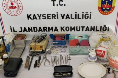 Kayseri'de sahte diş hekimini jandarma yakaladı