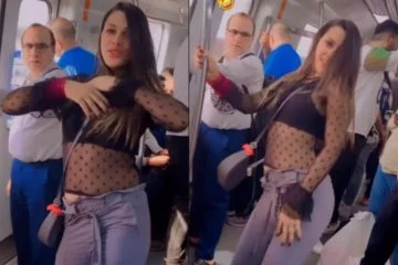 Kadın yolcu bir anda metroda dans etmeye başladı! "Lütfen bir daha denemeyin"